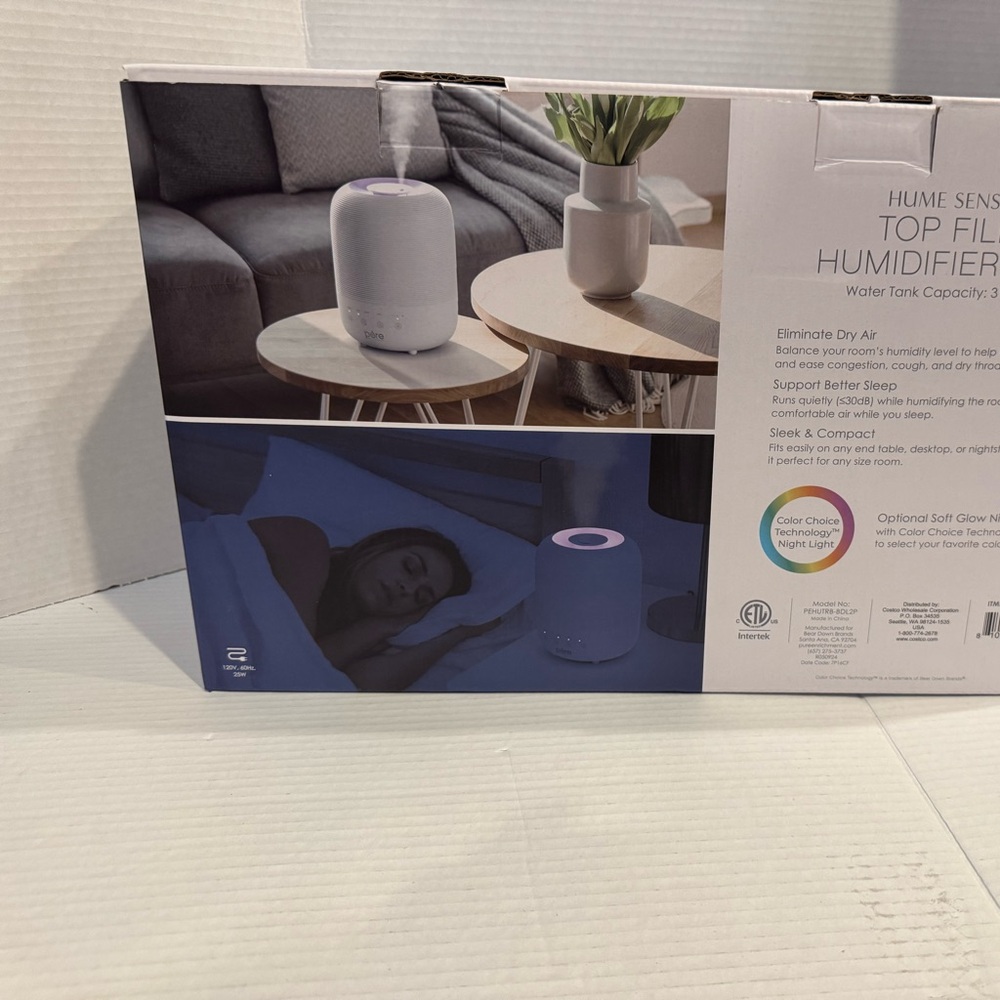 HUMe Sense 2-Pack Bundle - 2 Humidifiers, 2 Filters, & 20 Scent Pads - Picture 3 of 5